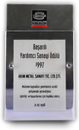 1997 Arçelik Successful Supplier Award
