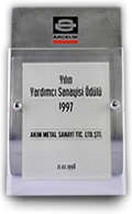 1997 Arçelik Best Supplier of the Year Award