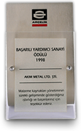 1998 Arçelik Successful Supplier Award